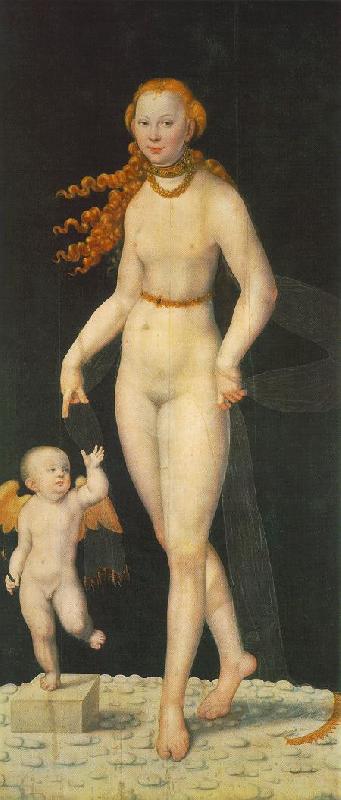 CRANACH, Lucas the Younger Venus and Amor fghe France oil painting art